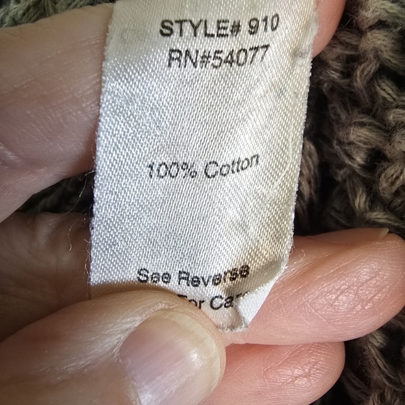 Cabi Women's Shadow Circle Gray Loose Knit Cotton 910 Cardigan Medium Open Front - Picture 14 of 16
